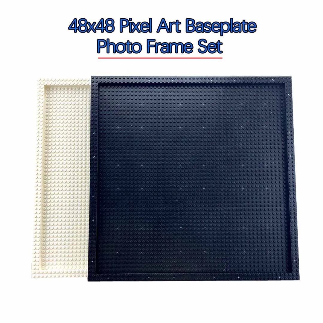 Pixel Painting Baseplate Photo Frame for Particle Square Plate Round Tile 3024 98138 3070 6141 Art Remix Compatible for 65803