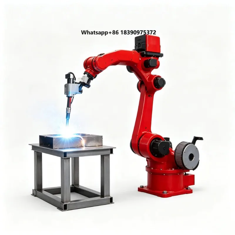 6-Axis Industrial Arc Welding Robot System, High Repeatability, Compatible with Positioners & Linear Tracks wl