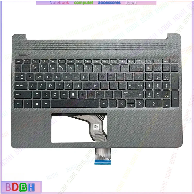 NEW US Keyboard for 15-EF 15S-EQ 15-DY 15S-FQ Laptop Original Palmrest Upper Cover Top Case Backlit Parts L63578-001 L63579-001