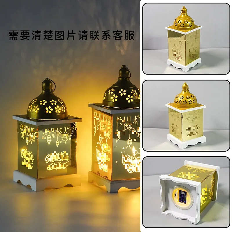 Cross-border spot delivery, Arabic style lanterns, wrought iron home decoration ornaments, festive atmosphere decoration