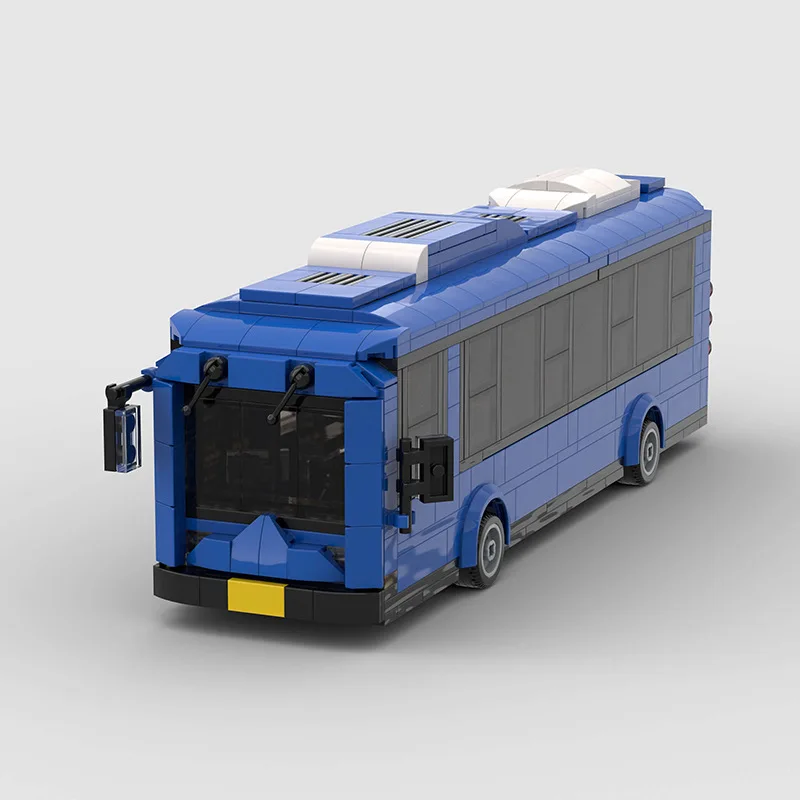 Compatible with Lego small particles city bus bus puzzle assembly children's building block toys cross-border wholesale