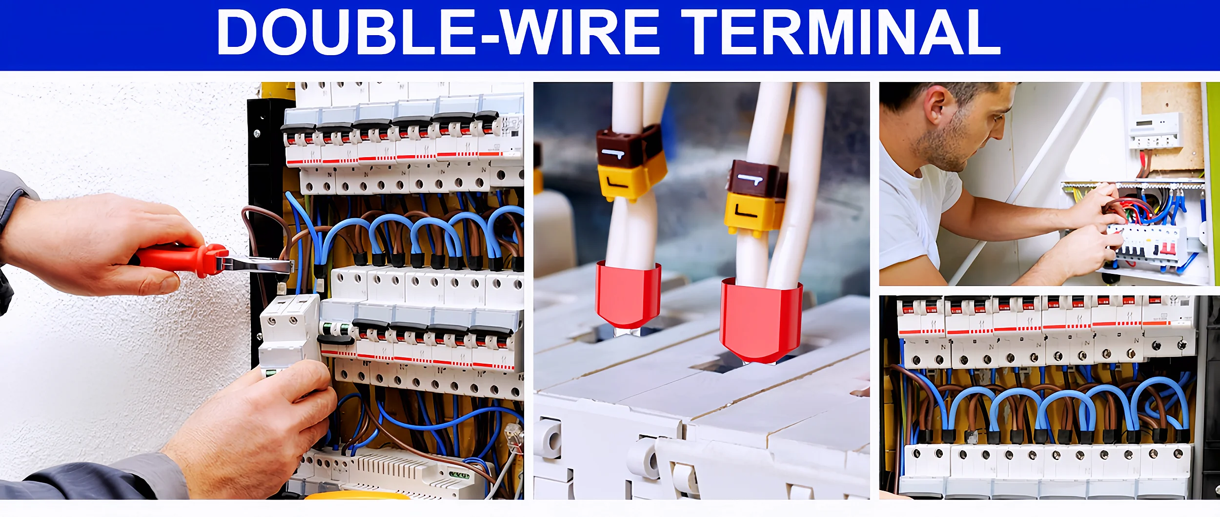 Aderendhülsen-Crimpwerkzeug-Set, isolierte Kabelendverbinder 0,5-10mm², Doppeladerendhülsen für die Elektroverdrahtung von Schalttafeln – Detail 4