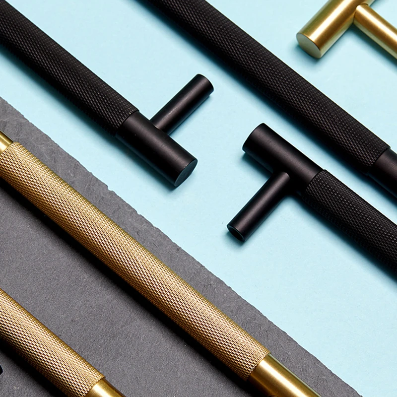 

Retro 8PCS Solid Brass Knurled Furniture Pulls Handles Drawer Knobs Cupboard Wardrobe Kitchen Closet Dresser Cabinet Door Pulls