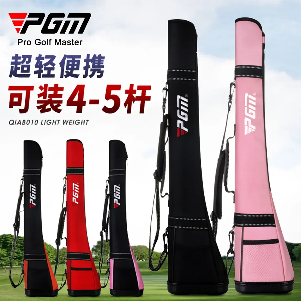 Men Women Mini Golf  Bag Ultra Light Portable Nylon Foldable Original Golf Sports Bag with Hard base Holds 4-5 Golf Clubs