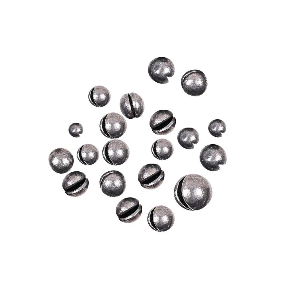 Fishing Lead Weight Down Sinker 0.2g-2g Split Lead Shot Sinker Round Bite Lead Weight Tackle Good Accessories
