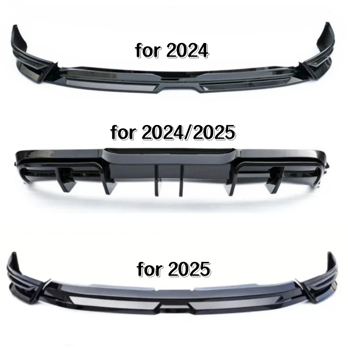 Front Lip Rear Lip for BYD ATTO 2 SUV Yuan-UP 2024 2025 Modified Glossy Black Body Kit Car Accessories