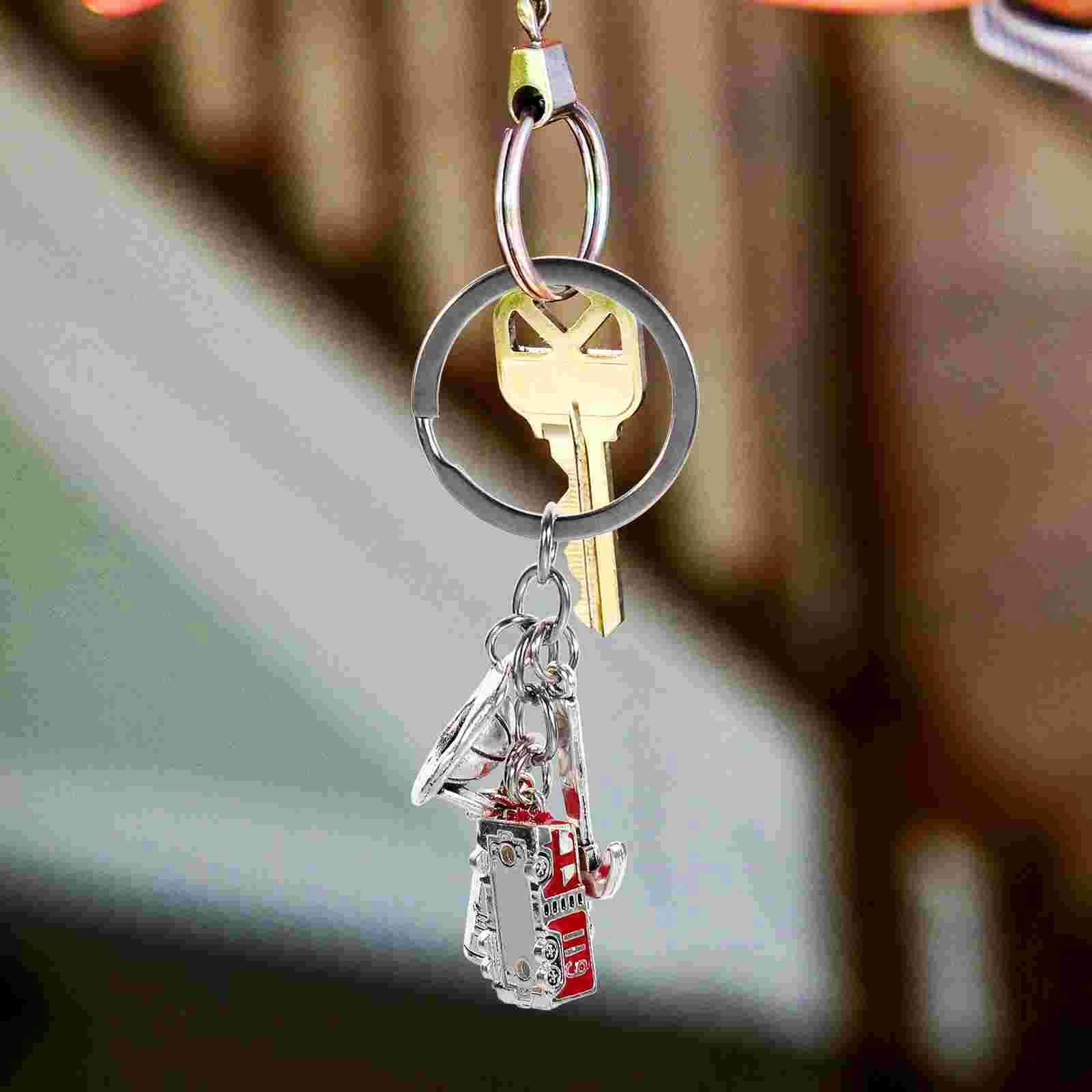 Purse Bag Charm Firefighter Safety Equipment Mens Wallets Keychain Bulk Alloy Miss Fob