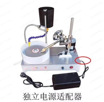 

Настольная машина для огранки драгоценных камней, 120 Вт, 2800 об/мин, с 6-скоростным управлением и лазерной направляющей, профессиональная полировщик ювелирных изделий для кристаллов/лаборатории