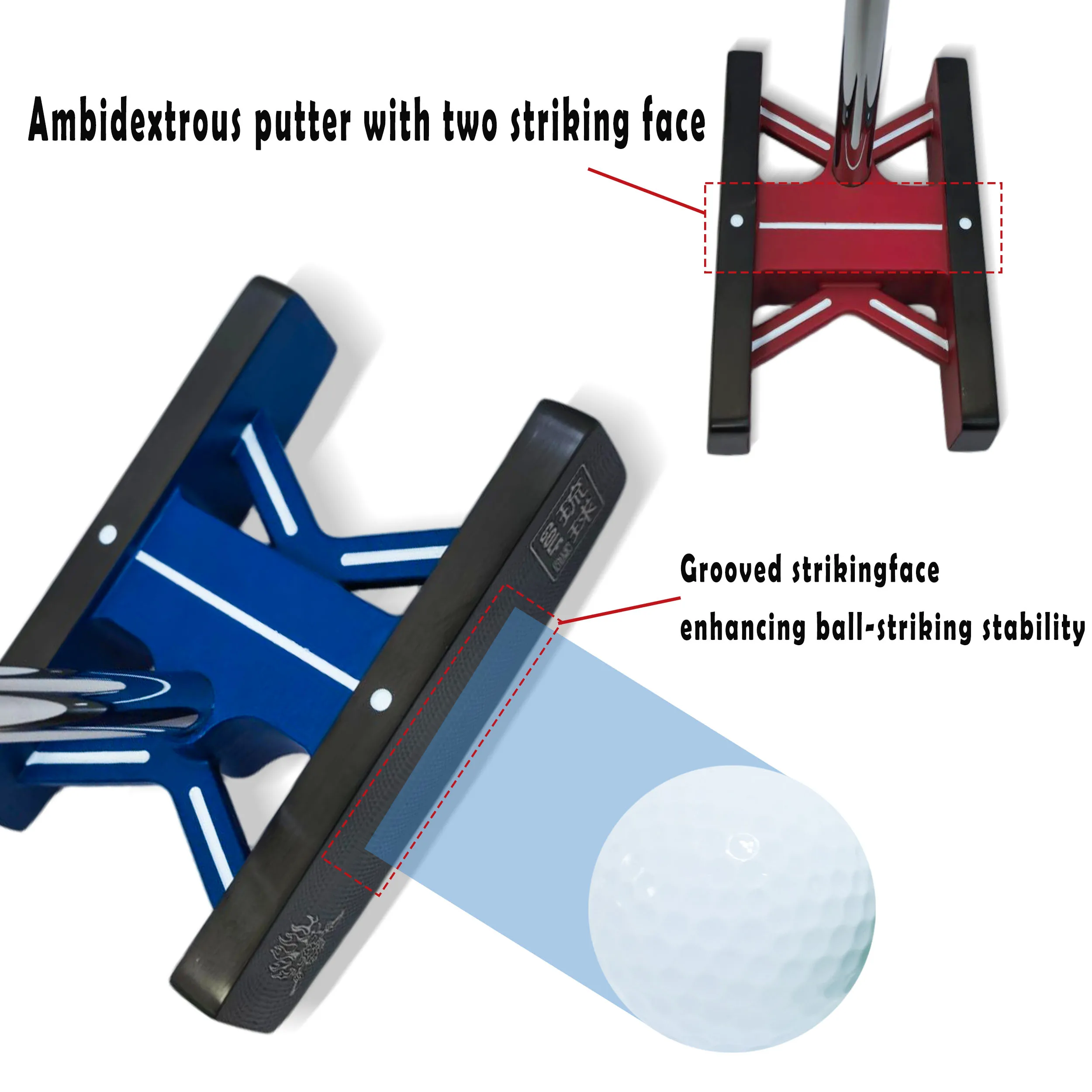 Snazzy Left and Right Handers Golf Club Putter, Suitable for various types of golfers,  34inch 35inch Shaft, Golf Putter Club