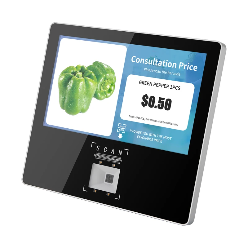 Metal Shell Price Checker Barcode Reader Wall Mount Price Scanner 11.6 Inch