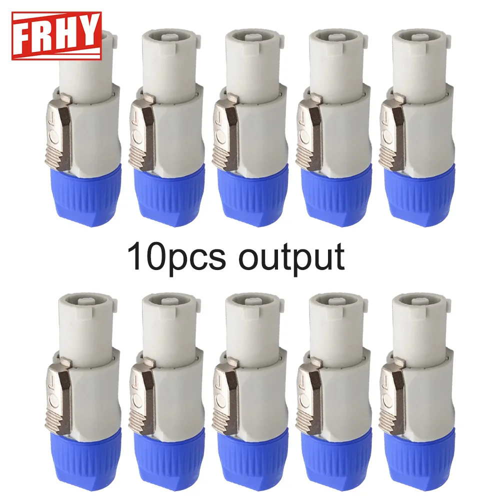 10pcs 3 PIN AC Powercon Connector Male Plug 20A/250V for Stage Light LED Screen Compatible with NAC3FCA NAC3FCB NAC3MA-1