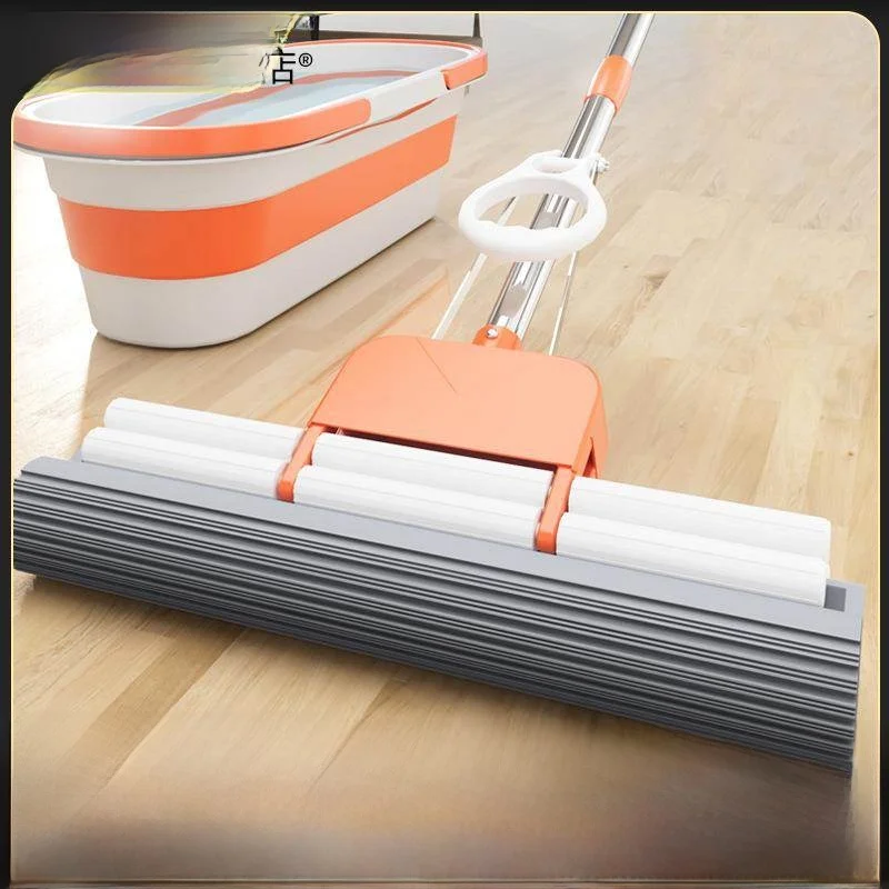 

Thickened Cotton Sponge Mop Large Size Lazy Household One Mop Cleaning Hand Wash Free Water Absorption Wet And Dry Dual Purpose