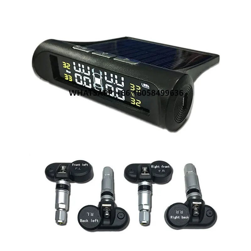 

Hot Smart Car TPMS Tyre Pressure Monitoring System Digital LCD Display Auto Security Alarm Systems Tyre Pressure