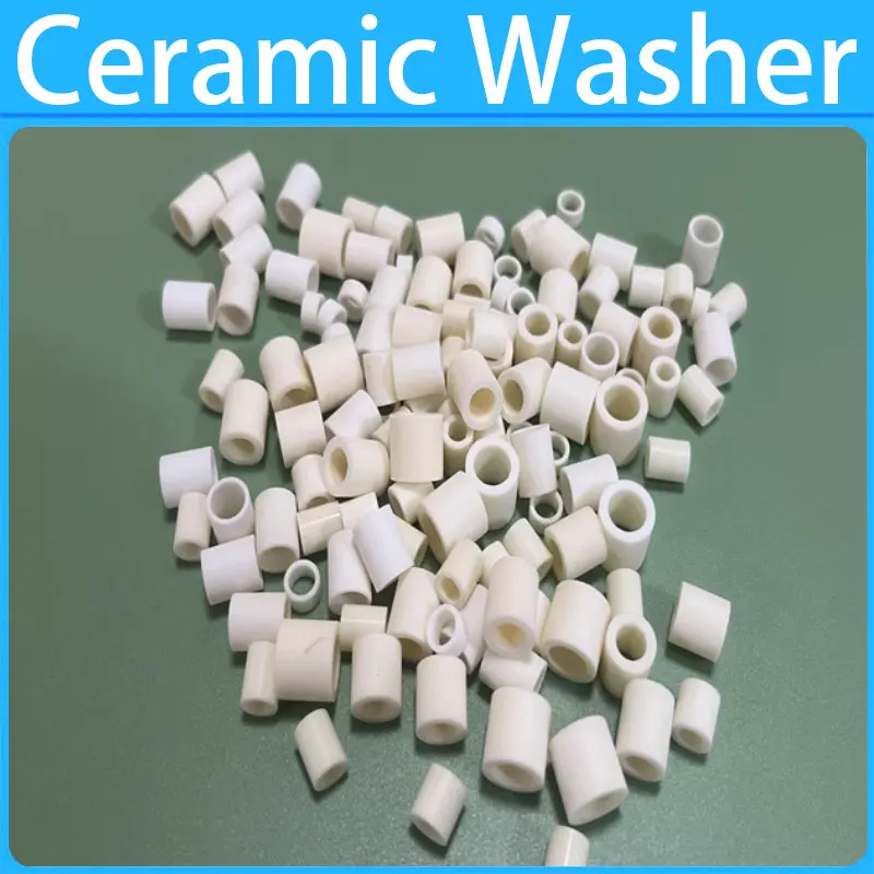 M2 M3 M4 M5 M6 Ceramic Washer High Temperature Resistant Spacer Ring Insulating Ceramic Tube Gasket Oring