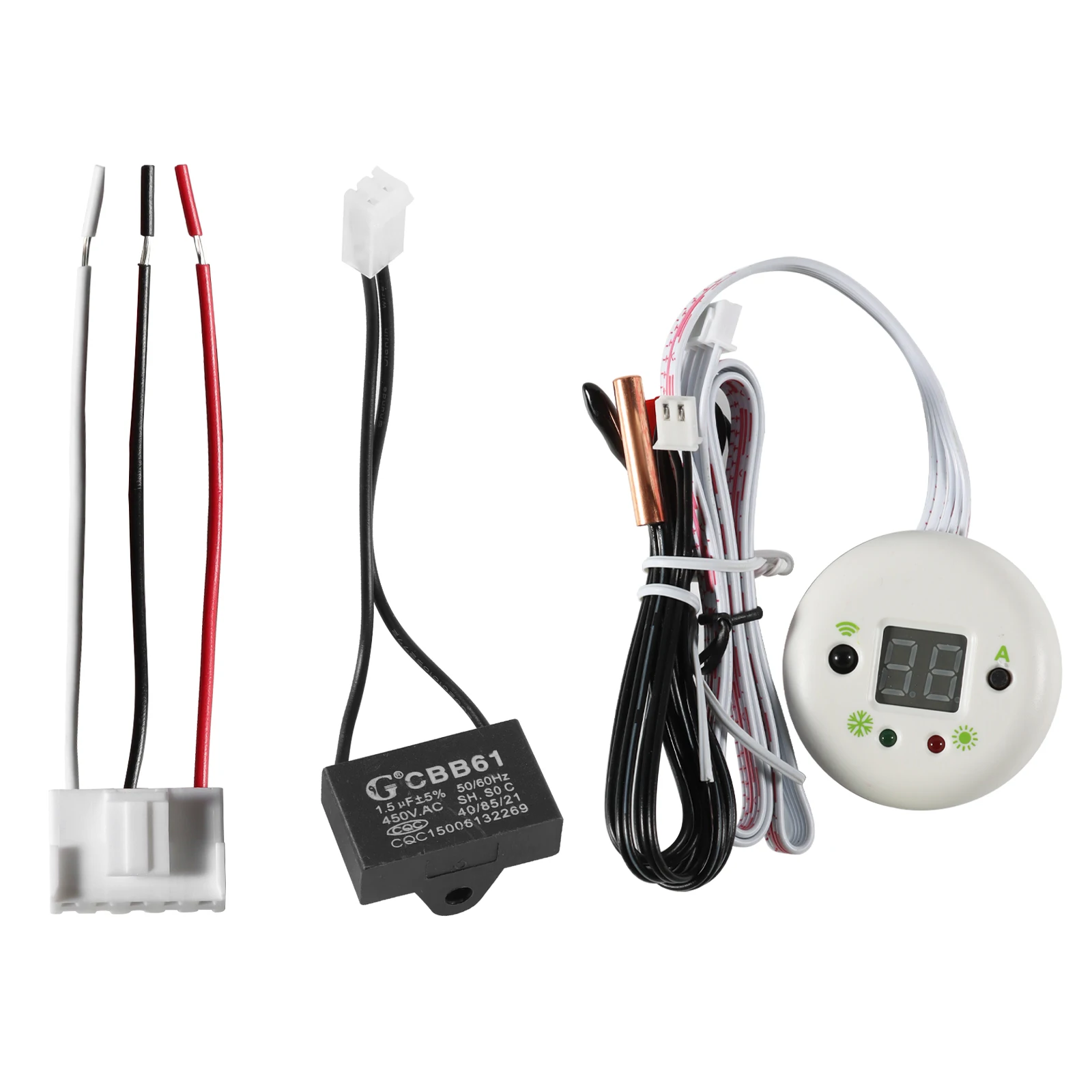 نظام لوحة تحكم عاكس تيار مستمر عالمي 24000BTU لمكيف الهواء سبليت QD82U + محرك ضاغط تيار مستمر قوي خارجي داخلي