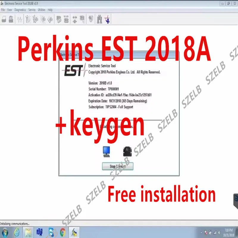 

EST Electronic Service Tool 2018A for Perkins EST, Diagnostic Software + Unlocked Keygen + Installation Video+Free installation