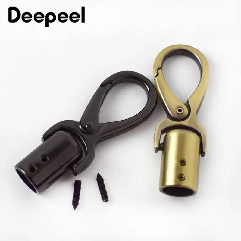 2/4/10Pcs Deepeel Bag Metal Buckles Tassel Cords Stopper Clasp Handbag Strap Belt Hanging Hook Buckle DIY Hardware Accessories