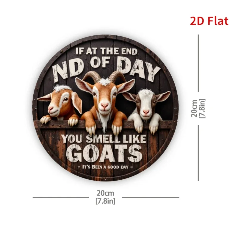 2D Plane - Cute Goat Design, Perfect for Restaurants, Restrooms, Sleeping Areas, and Festival Decorations