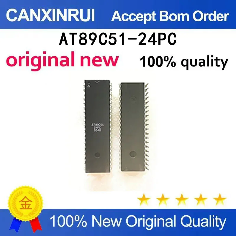 (5-100 pieces)Brand new original AT89C51-24PC AT89C51 DIP40 spot chip IC