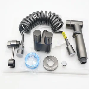 Bathroom discharge spraying pistol, domestic toilet washer, bidê sprayer, high pressure, portable, shattaf assembly 6 Main Sales Portable Bide - №3