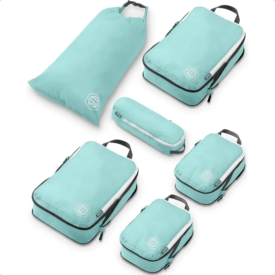 

Comprion Packing Cubes Set for Travel Lightweight Durable Clothes Organizer for CarryOn Lage and Suitcases by