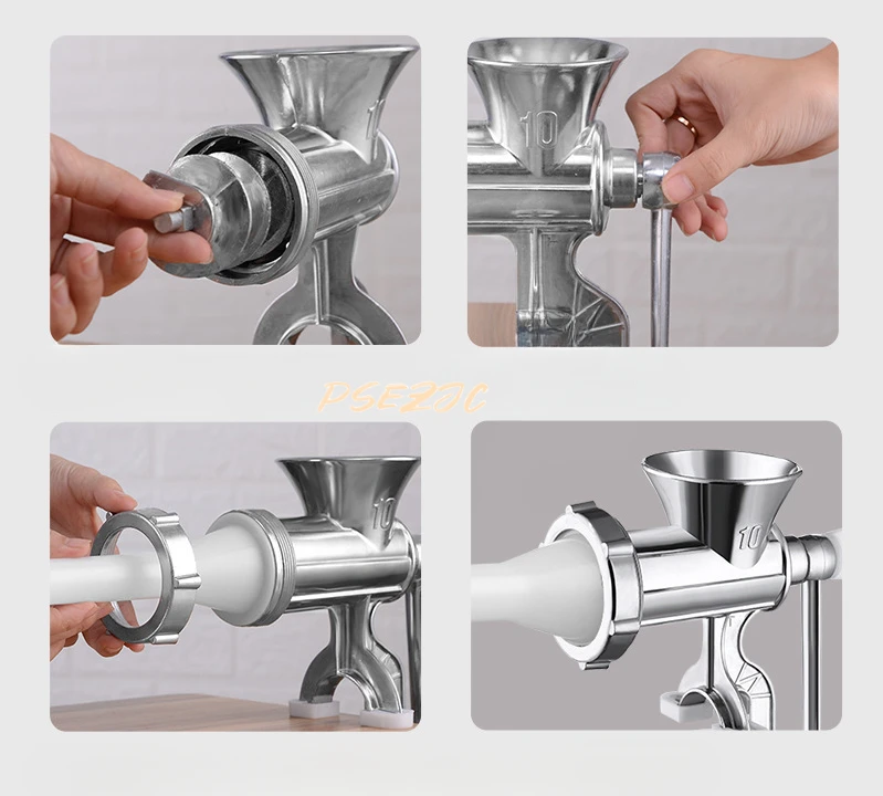 Household Portable Manual Meat Grinder Garlic Filling Sausage Chili Large Meat Grinder