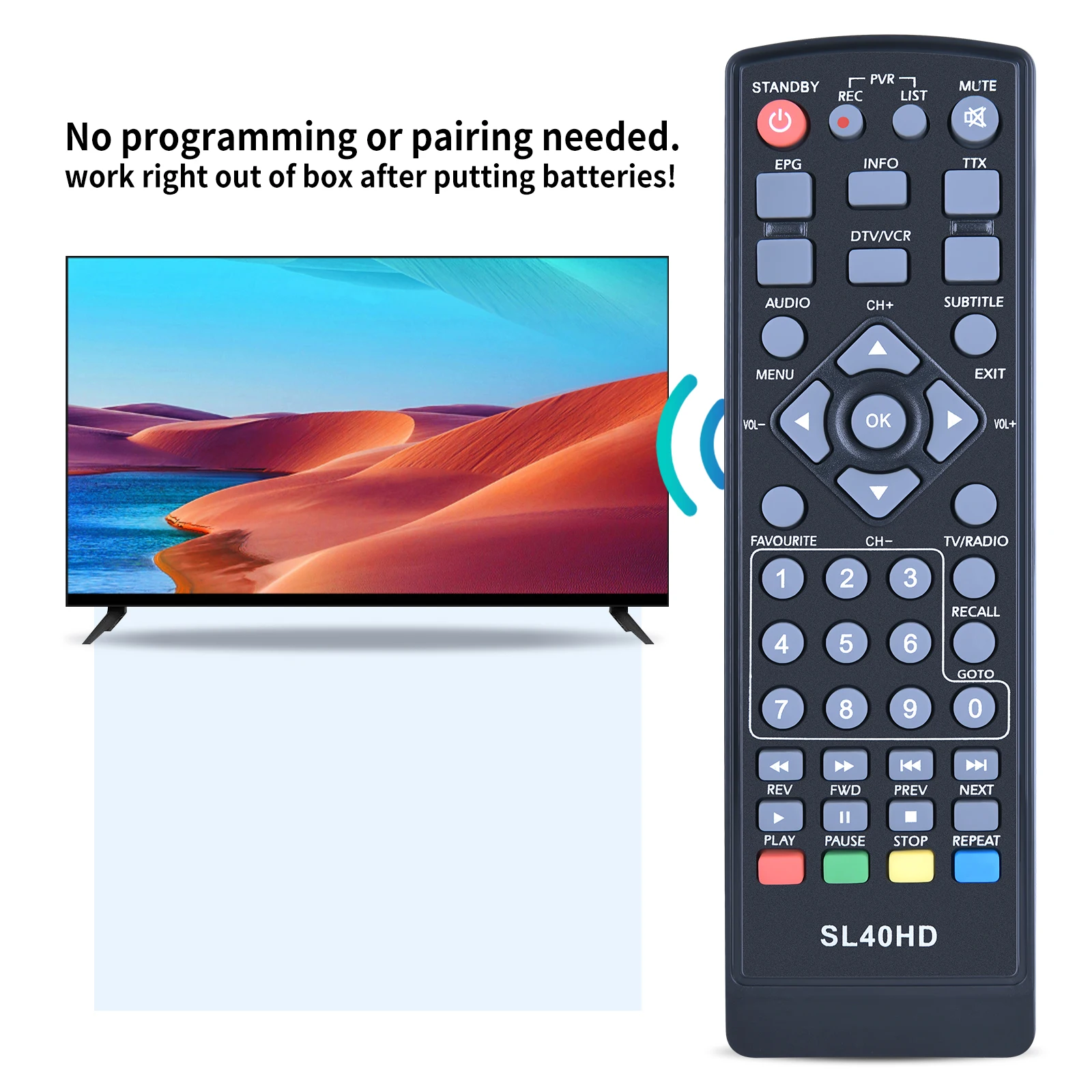 Sl40HD用リモコン付きテレビボックス,sl 40 hd用リモコンm01,s40hd hd25,villeo,dt-3010
