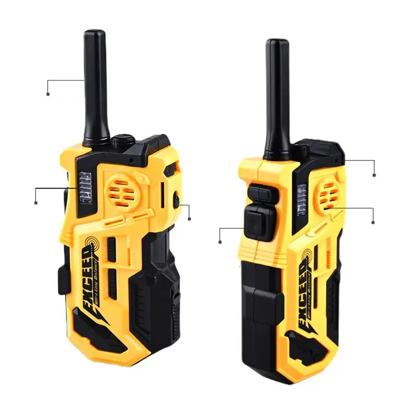 Kids Walkie Talkies For Boys Travel Game Toy Walkie Talkies Long-Range Small Walkie Talkie 2 Pcs Toddler Toys Camping Games