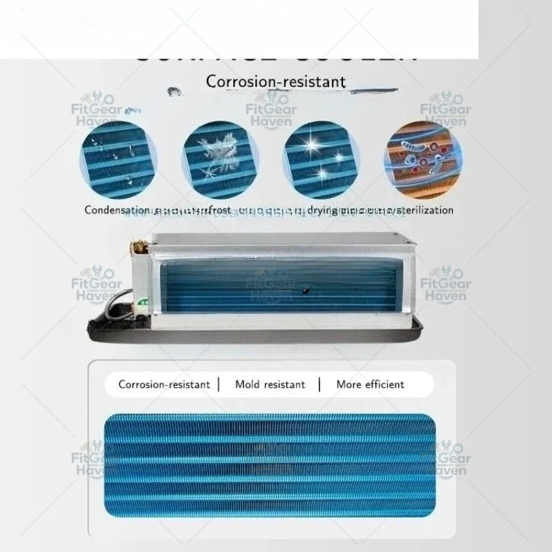 Suitable for cold water EC variable frequency motor concealed ceiling air duct fan coil unit