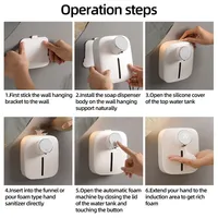 Automatic Wall-mounted Soap Dispenser Rechargeable Digital Display Liquid Foam Soap Dispensers Hand Sanitizer Machine