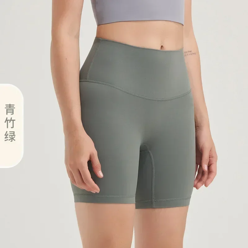 Pantalones de yoga con lijado de doble cara para mujer, pantalones cortos deportivos de cintura alta, cadera de melocotón, pantalones de fitness, Europa y Estados Unidos, 22