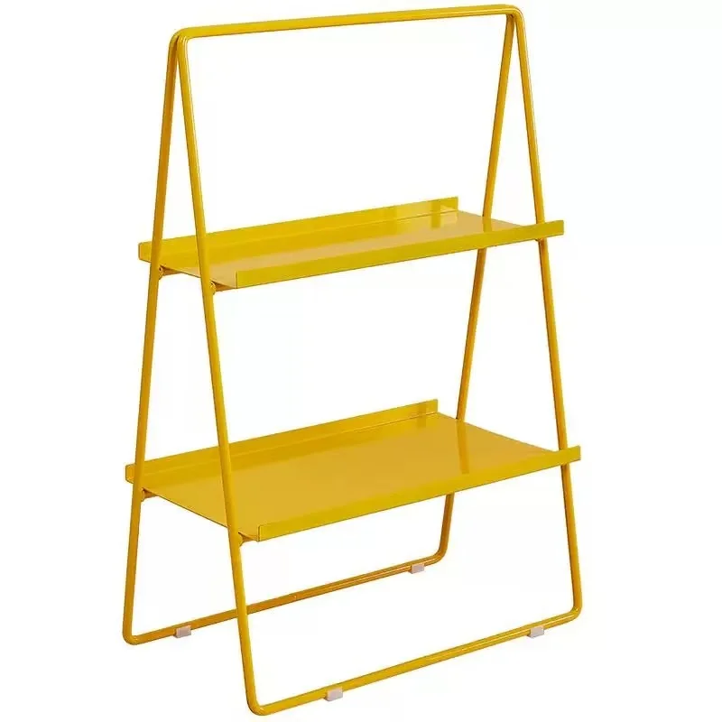 

Скандинавская простая книжная полка из кованого железа, настенная полка для гостиной, офиса, многослойный пол