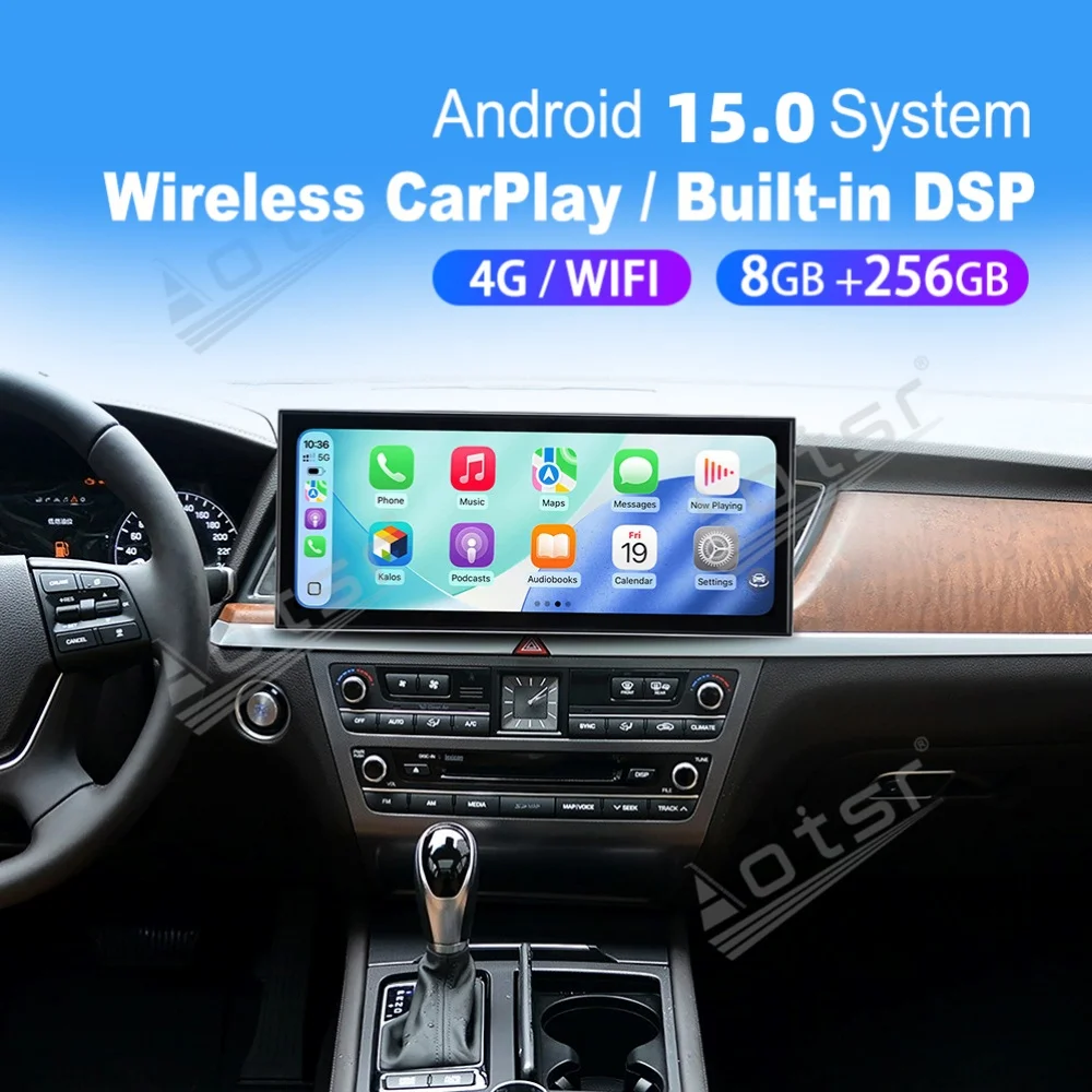 15.8” Android Screen Qualcomm Carplay Car Radio For Hyundai Genesis 2013~2016 Car Autoradio Multimedia Player GPS Navi Head Unit