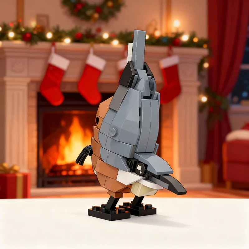 

176pcs MOC Creator Nuthatch Model Building Blocks Construction Assemble Toy Christmas Gifts DIY Idea Brick Education Creative