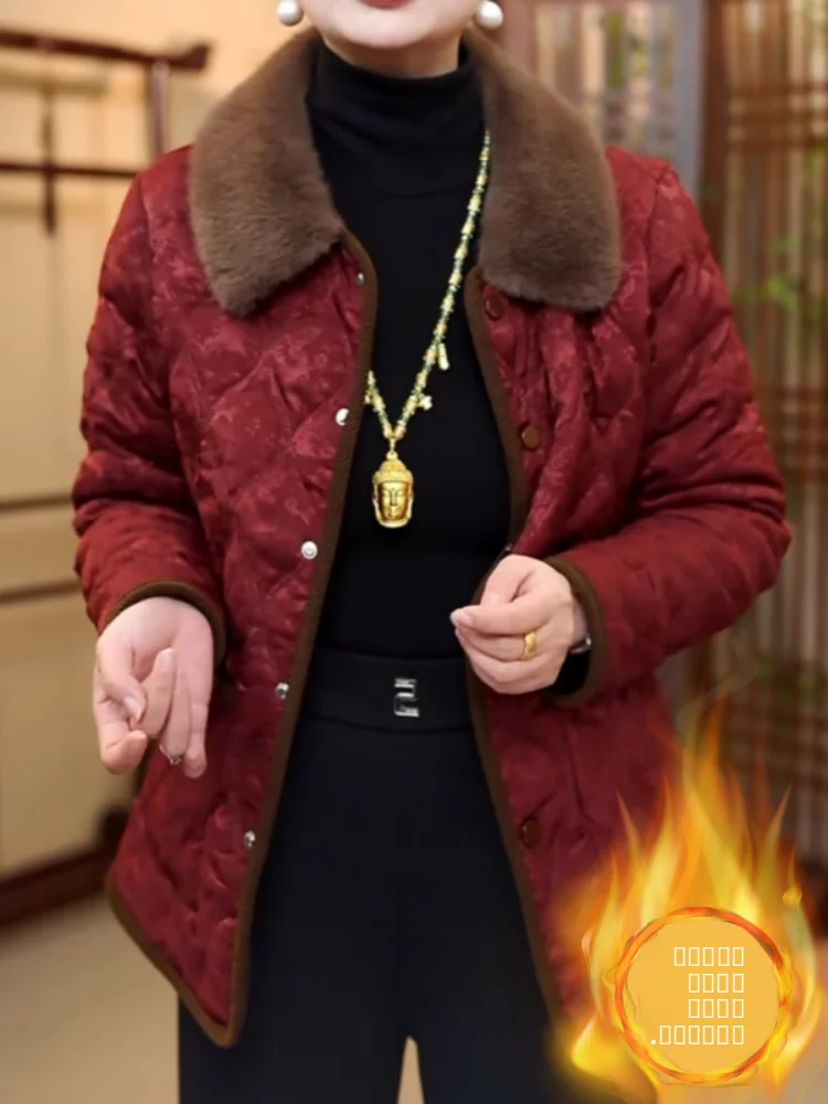 

Утепленная хлопковая куртка для женщин свободного кроя, осенне-зимняя верхняя одежда, повседневная, с принтом, на молнии, с воротником-стойкой