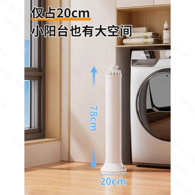 Folding Drying Rack Balcony Home Floor Free Installation Octopus Hanging Drying Rack Movable Invisible Aluminum Alloy Hanger