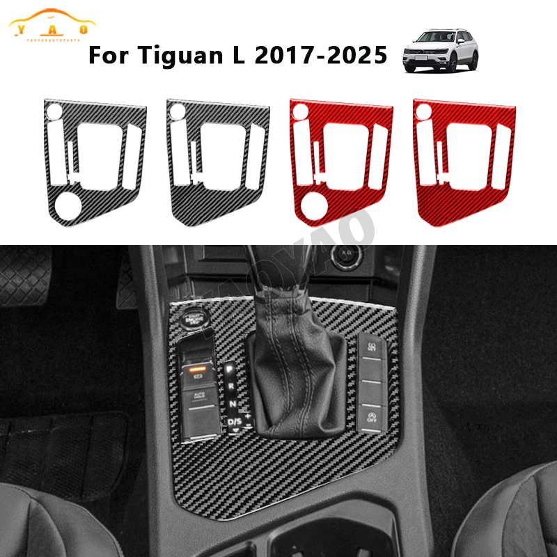 

Carbon Fiber For Volkswagen Tiguan L 2019—2021 Car Accessories Center Console Gear Shift Modified Interior Trim Cover Sticker