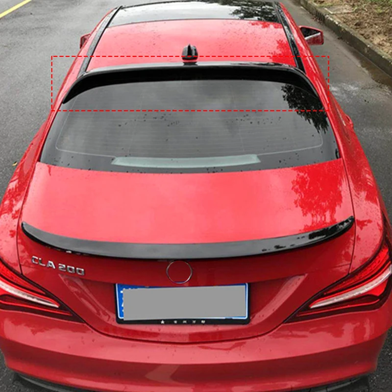 roof spoiler wing For Mercedes Benz 2013 to 2018 CLA C117 W117 Rear Window Roof Spoiler Wing High Quality ABS Tuning Accessories