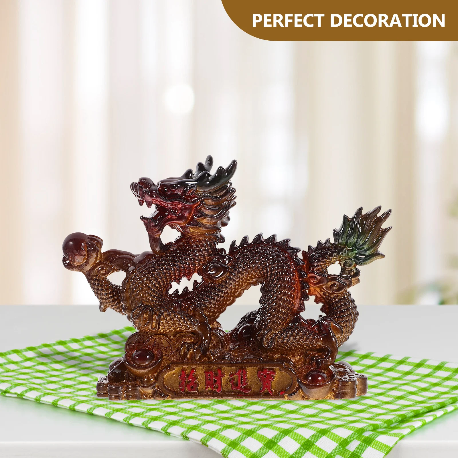 

Color Changing Dragon Resin Tea Pet Desktop Sculpture Creative Dragon Figurines Wealth Ornament Color Changing Tea Pet
