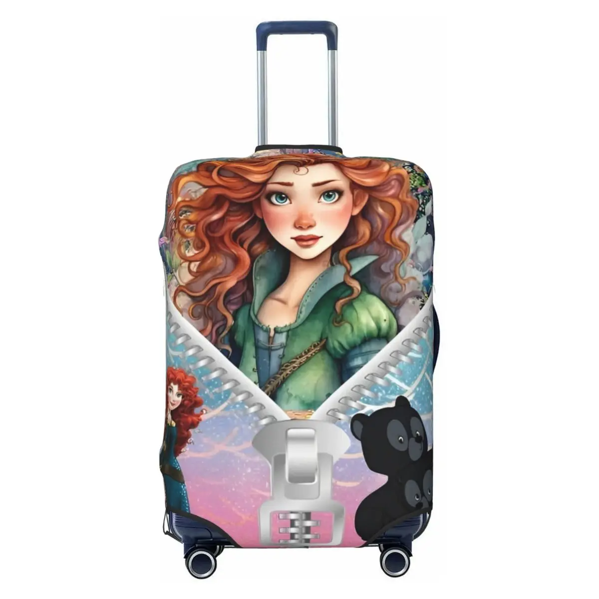 

Snow White Princess Cinderella Suitcase Cover Business Flight Fun Luggage Supplies Protection