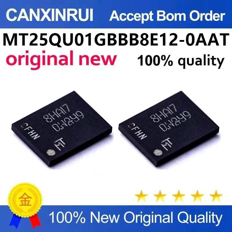 （5pcs-100pcs）Brand new original MT25QU01GBBB8E12-0AAT silk screen RW249 flash chip TBGA-24