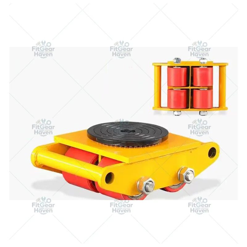 6 Tons Industrial Platform Caster, Heavy Duty Universal Mobile Wheel for Large Handling Equipment
