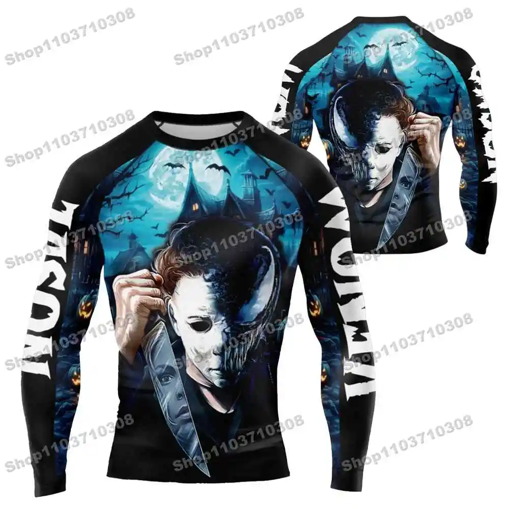 

m21th Различные мифические герои Трикотажные пляжные рубашки с длинными рукавами Купальники Шорты для спортзала для дайвинга MMA BJJ Мужские комплекты для фитнеса для джиу-джитсу