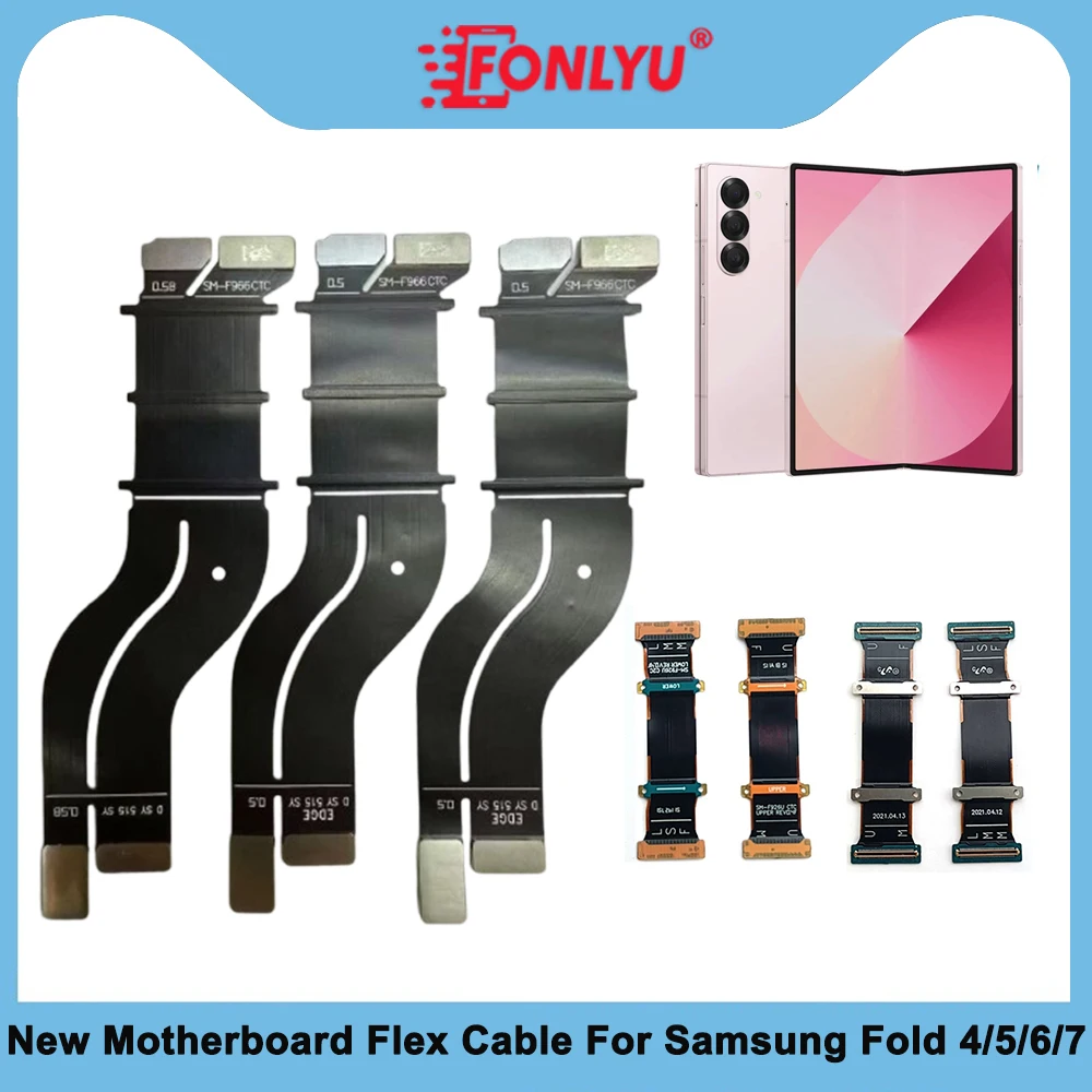 

Шарнир для экрана Fold 4 5, гибкий кабель, ось спины, ЖК-соединение для Samsung Z Fold 6 7 F936 F946 F956 F966 F926, ремонт экрана