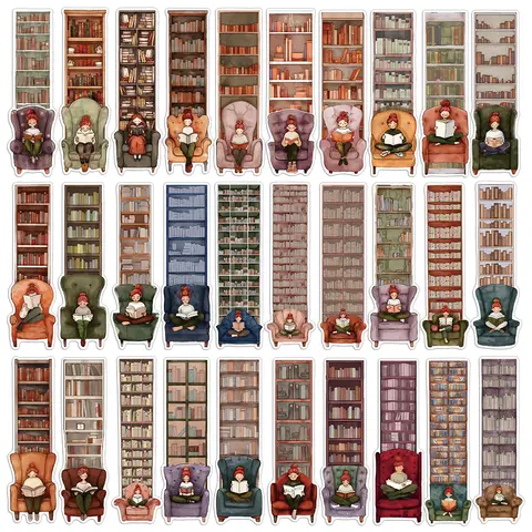 30PCS 책장 독서 책갈피 만화 독서 페이지 책 주석 장식 크리 에이 티브 선물 DIY