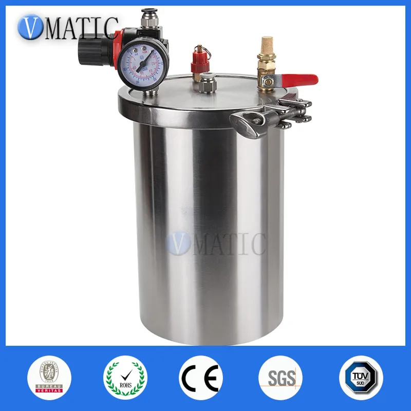 Free Shipping High Quality Clip Frame Type Stainless Steel Pneumatic Pressure Tank