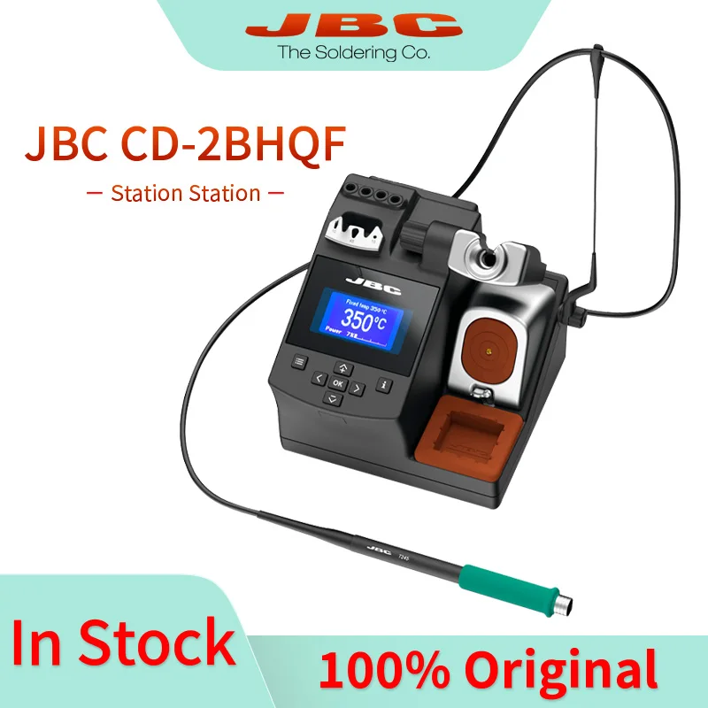 Original JBC Soldering Station CD-2BHQF Fit Universal C245 Series Soldering Iron Tips Repair Mobile Phone PCB IC Tools