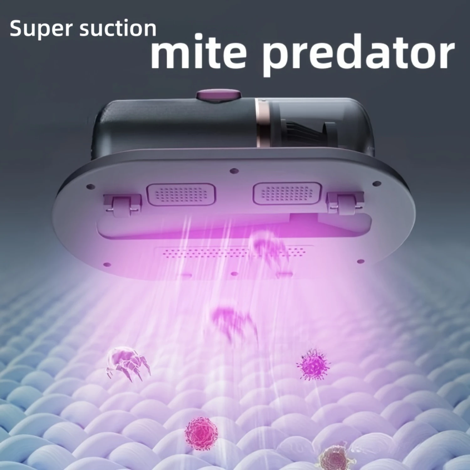 Strong Suction Wireless UV Mite Vacuum Cleaner - High Power Household Bed Linen Cleaner, Effectively Remove Mites Wireless UV Mi