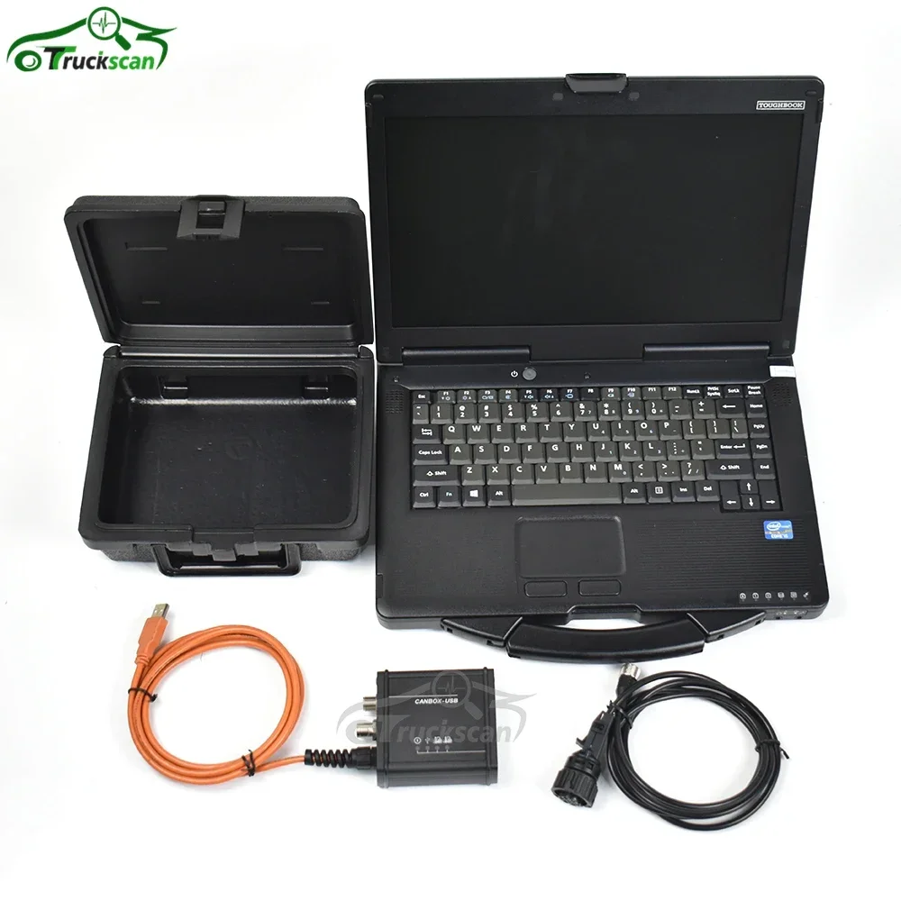 Toughbook CFC2 laptop and For Linde Canbox BT Adapter Kit Pathfinder LSG Forklift Professional Diagnostic Tool