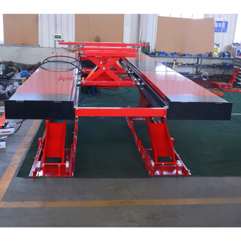 Hydraulic Garage 5000kg Scissor Car Lift/ Workshop In-ground Scissor Lift Platform/ Wheel Alignment Service Lift for Cars